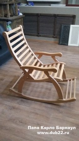 Заказать деревянное кресло-качалку